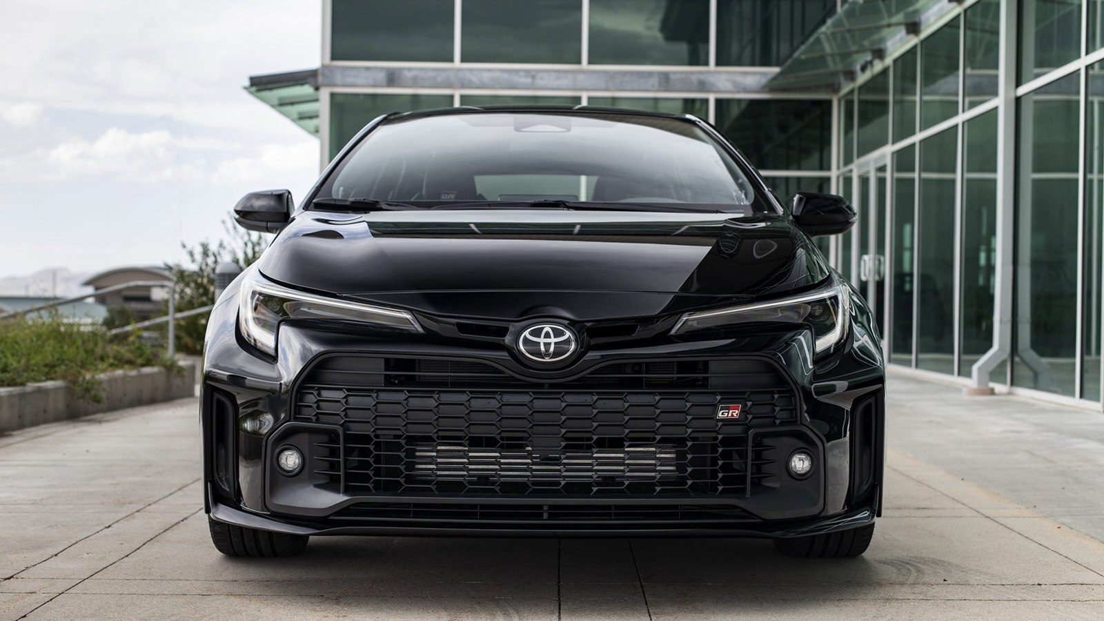 2023 Toyota GR Corolla front in black