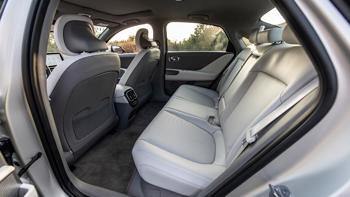 2023 Hyundai Ioniq 6 backseat.