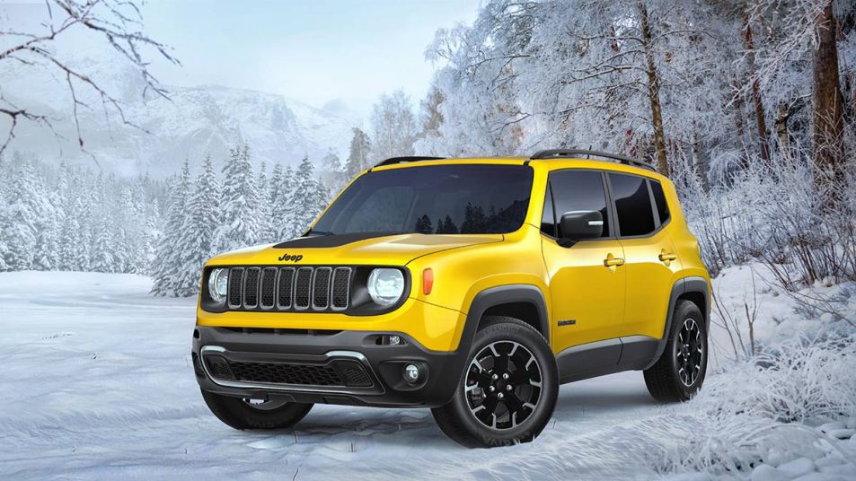 2023 Jeep Renegade in yellow.
