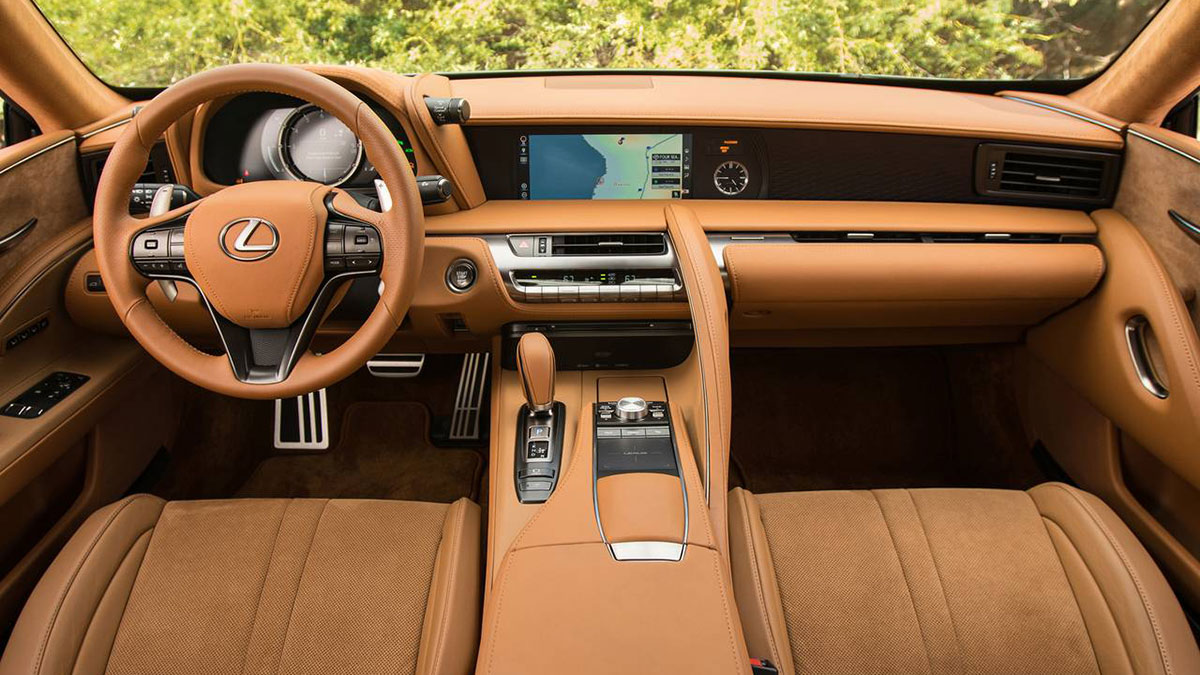 2023 Lexus LC interior.