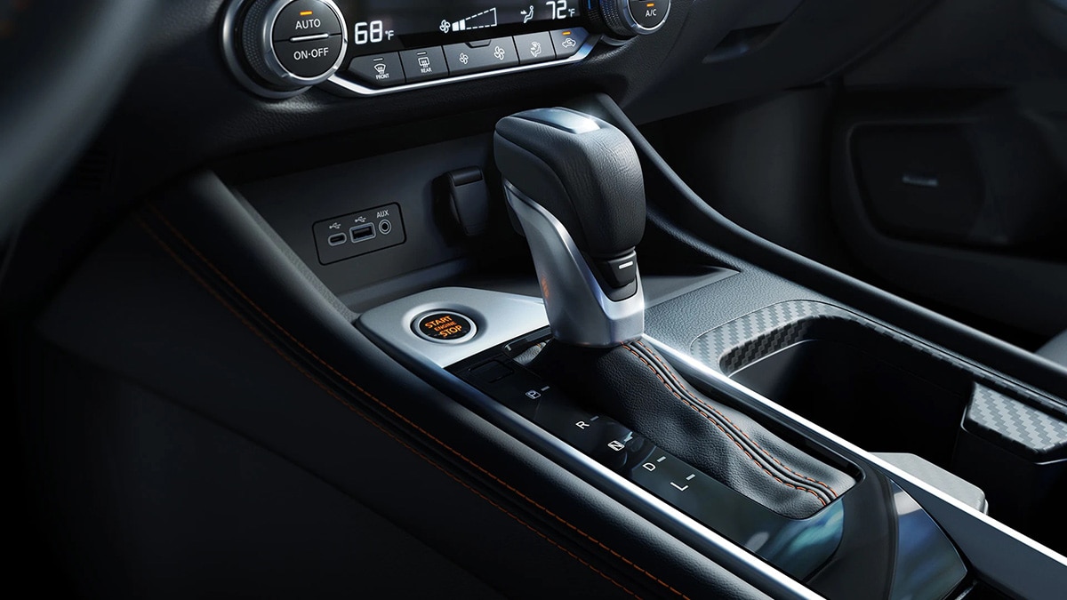 2023 Nissan Sentra gear shifter.
