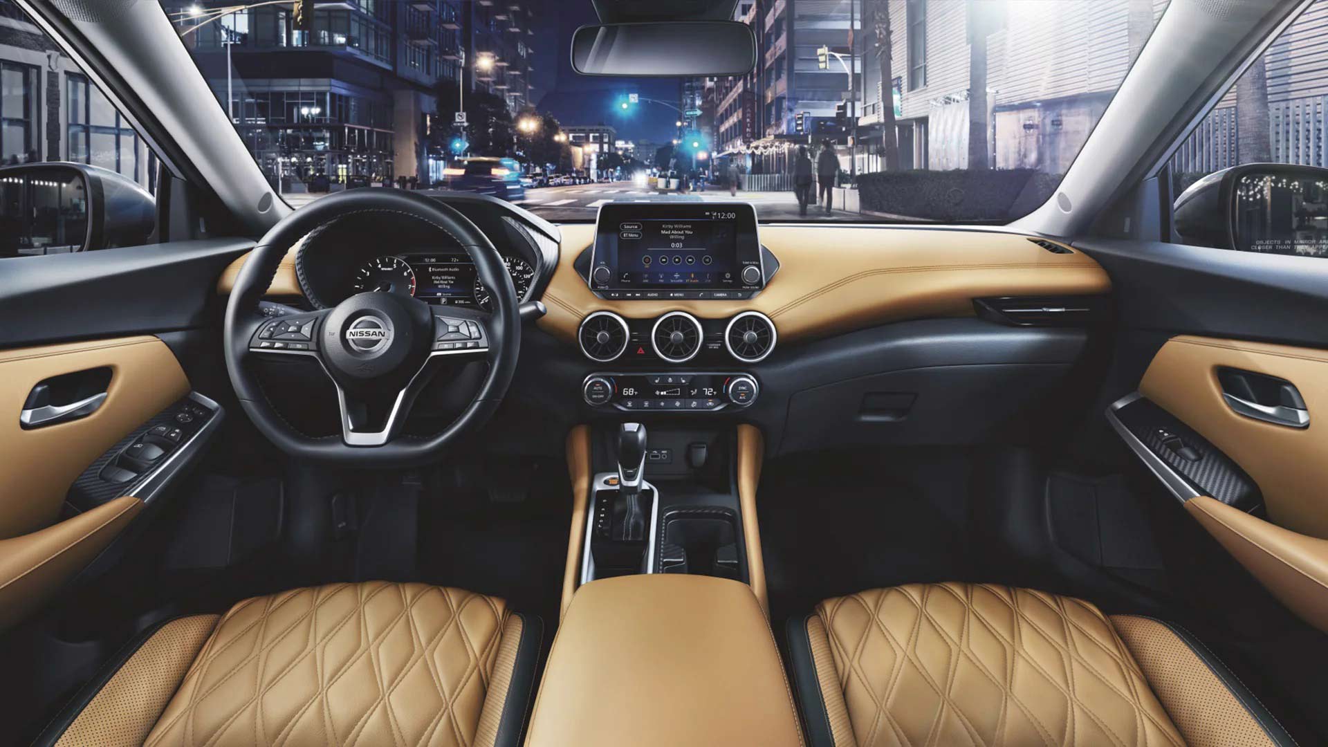 2023 Nissan Sentra cream interior.