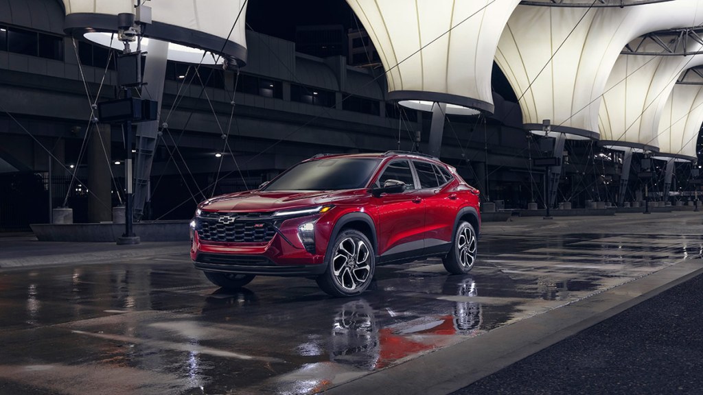 2024 Chevrolet Trax in red.