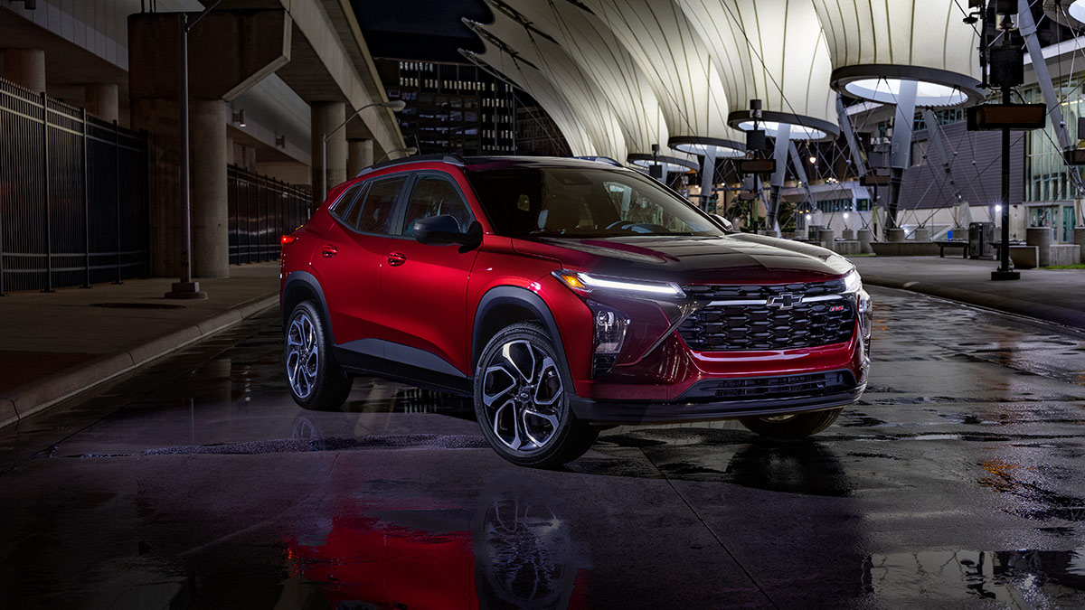 2024 Chevrolet Trax in red.