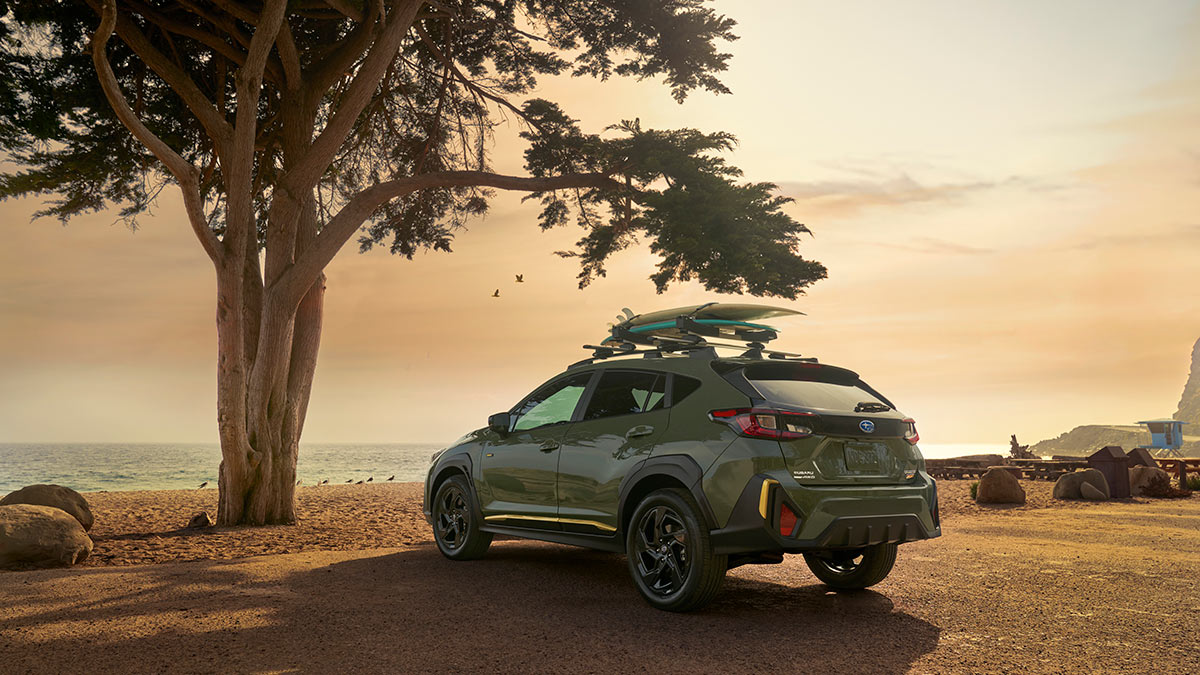 2024 Subaru Cross trek in forest green.
