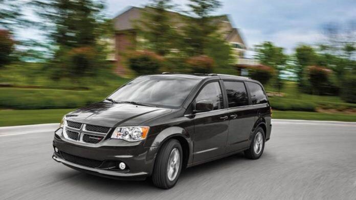 2020 Dodge Grand Caravan in grey.