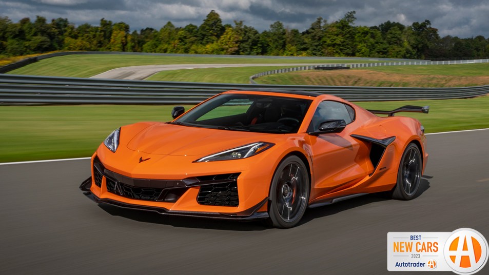 2023 Chevrolet Corvette Z06 in orange.