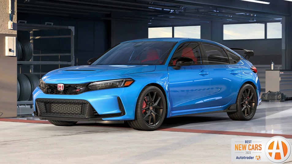 2023 Honda Civic Type R in blue.