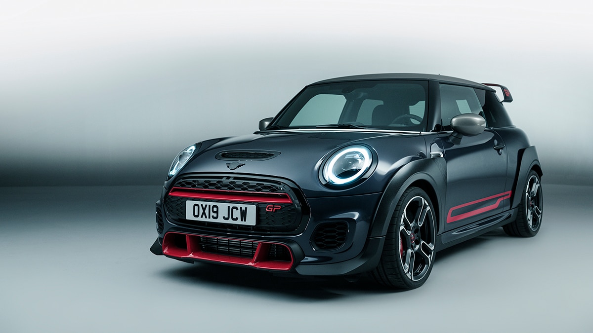 2021 MINI John Cooper Works in black.