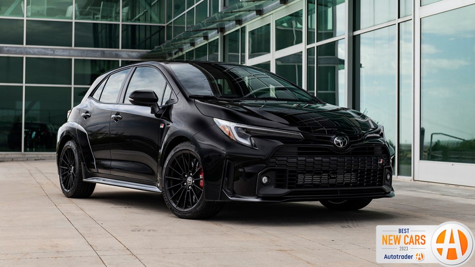2023 Toyota GR Corolla in black.