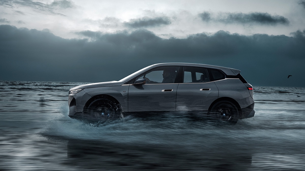 2024 BMW iX in grey.