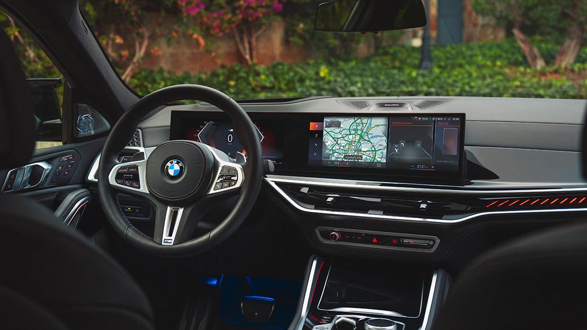 2024 BMW X6 steering wheel.