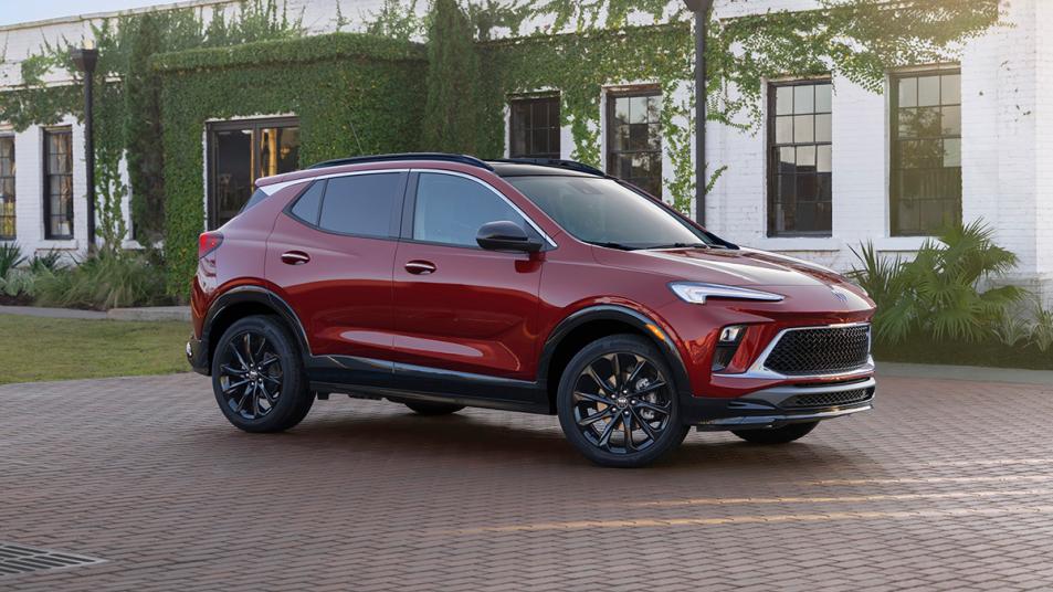 2024 Buick Encore GX ST in Cinnabar Metallic.
