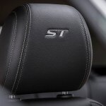 Close up view of the ST logo stitching on the headrest of the 2024 Buick Encore GX ST. 
