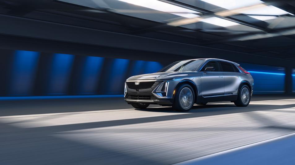 2024 Cadillac Lyriq in silver.