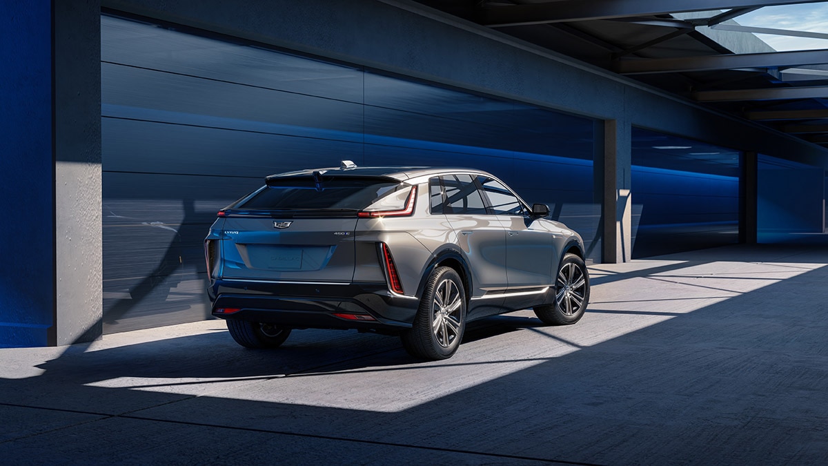 2024 Cadillac Lyriq in silver.