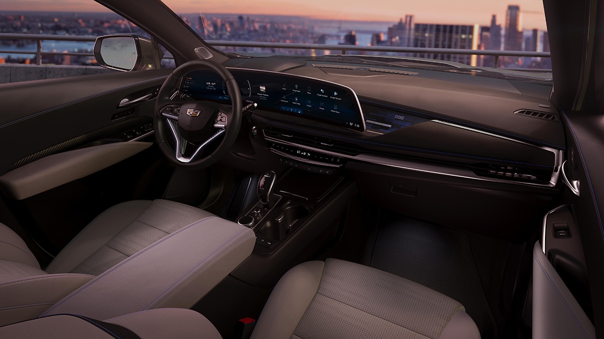 2024 Cadillac XT4 interior.