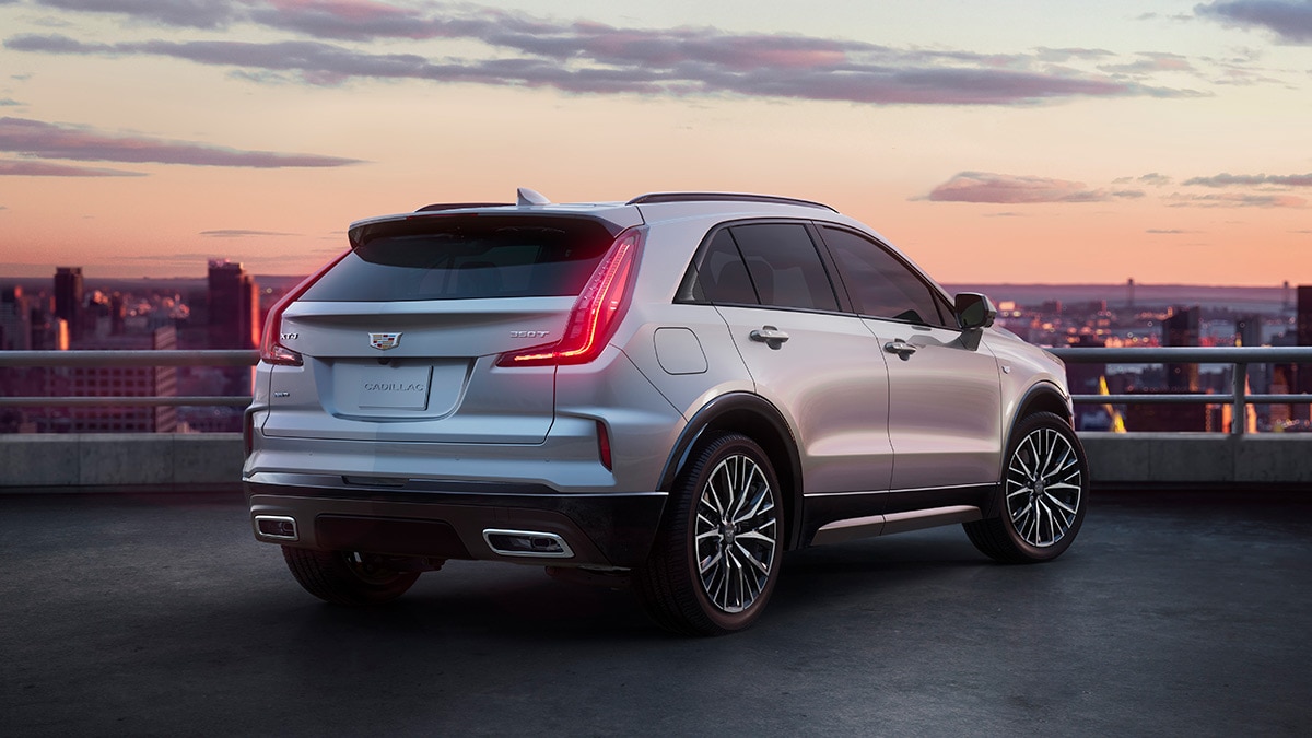 2024 Cadillac XT4 in silver.