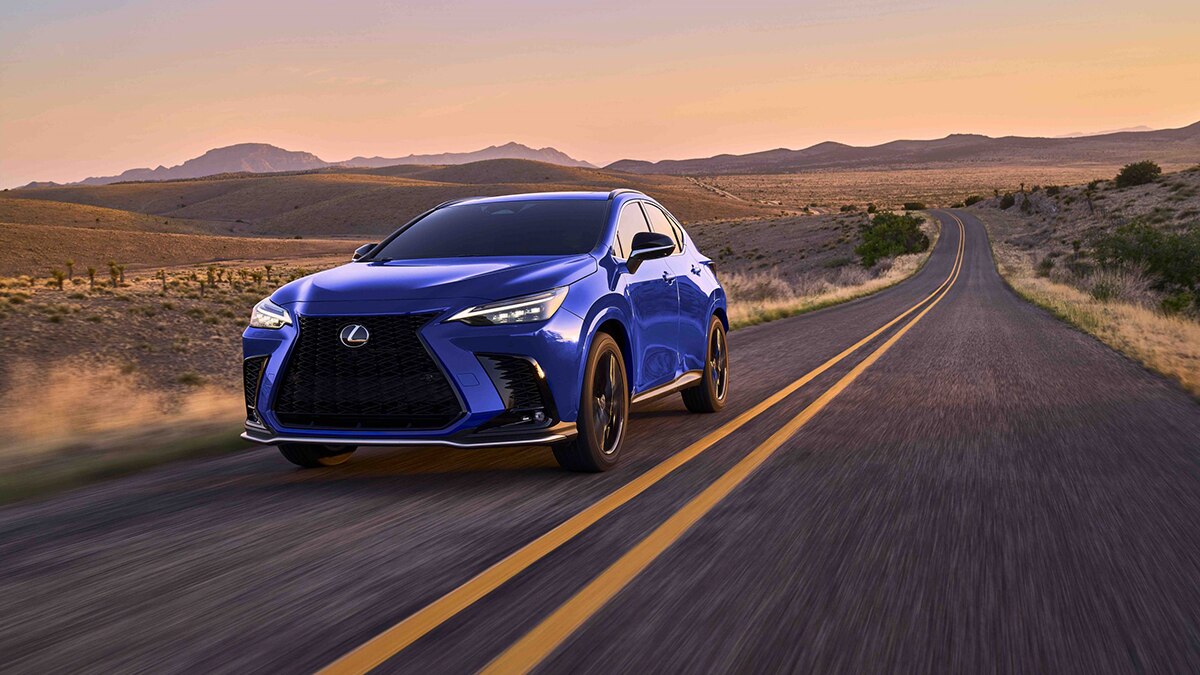 2024 Lexus NX 450h+ in blue.