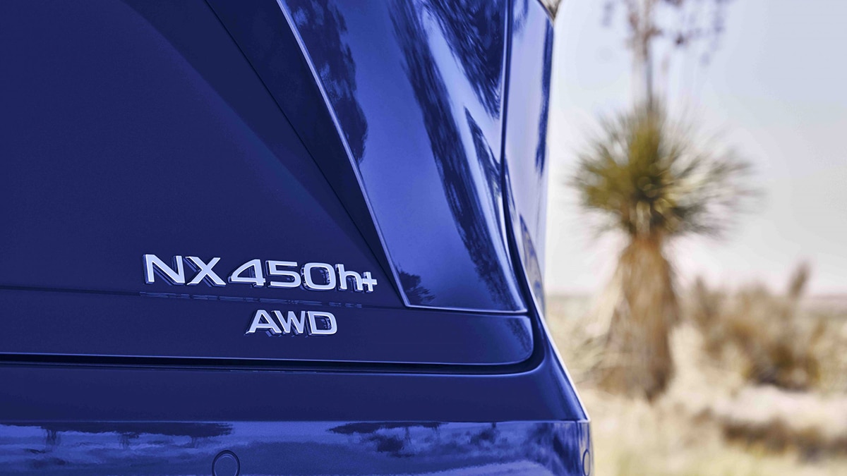 2024 Lexus NX 450h+ in blue.