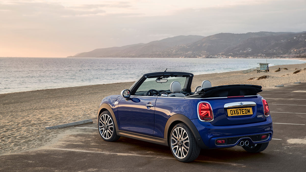 2024 Mini Cooper in blue.