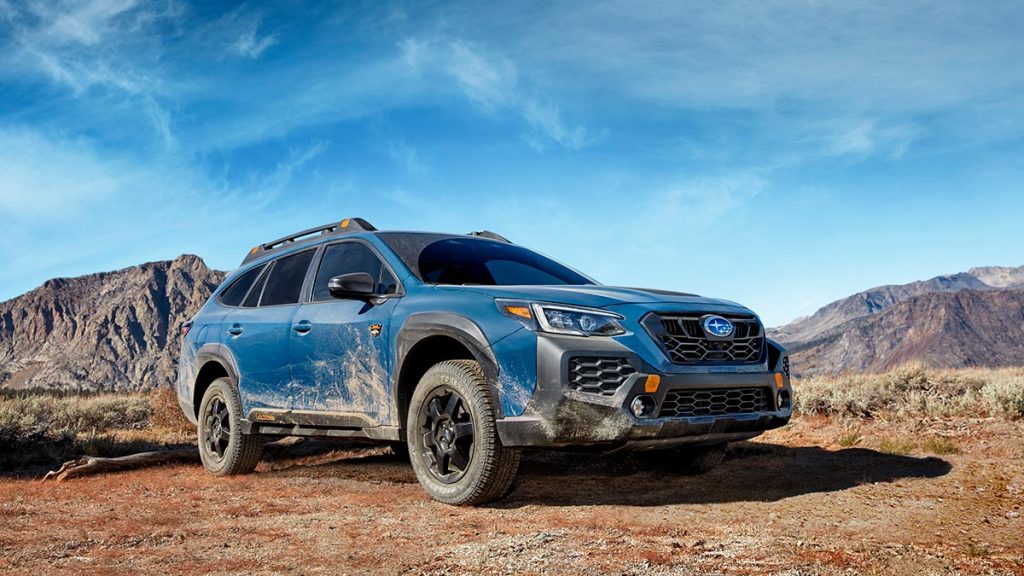 2024 Subaru Outback in blue.