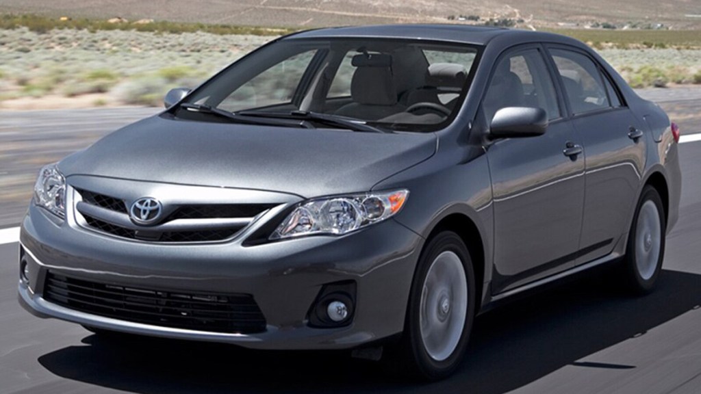 2011 Toyota Corolla in gray