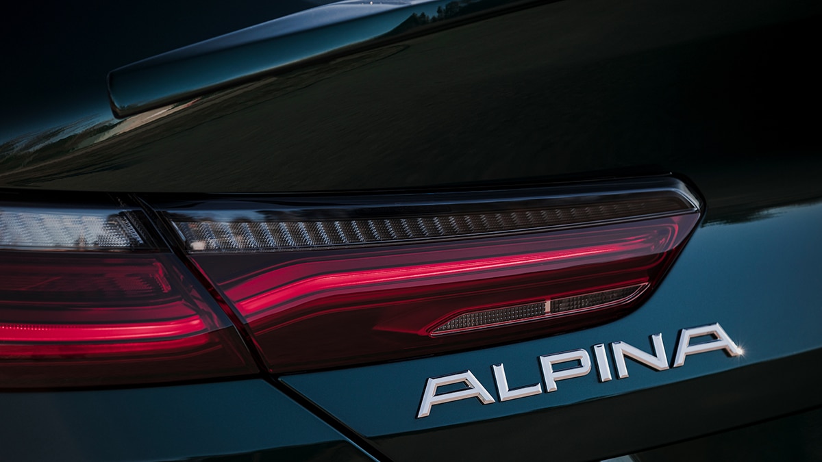 The 2022 BMW ALPINA B8 Gran Coupe in green