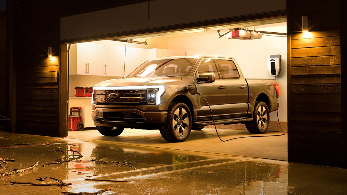 F-150 Lightning Platinum charging