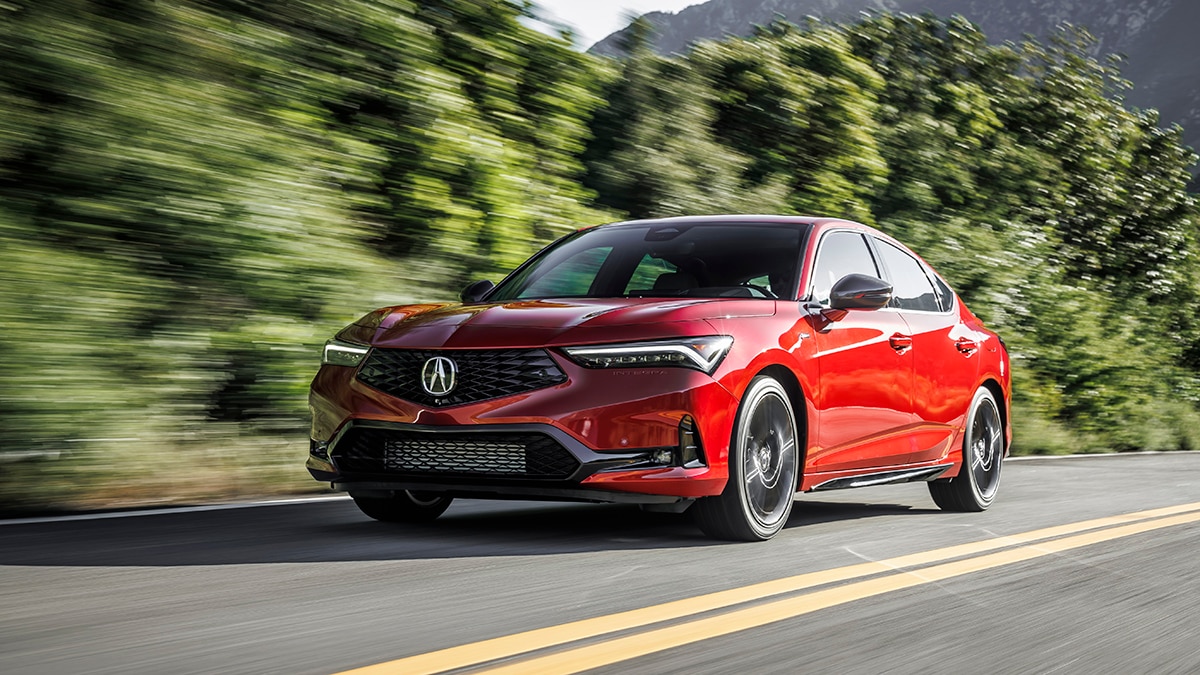 2023 Acura Integra A-Spec in red