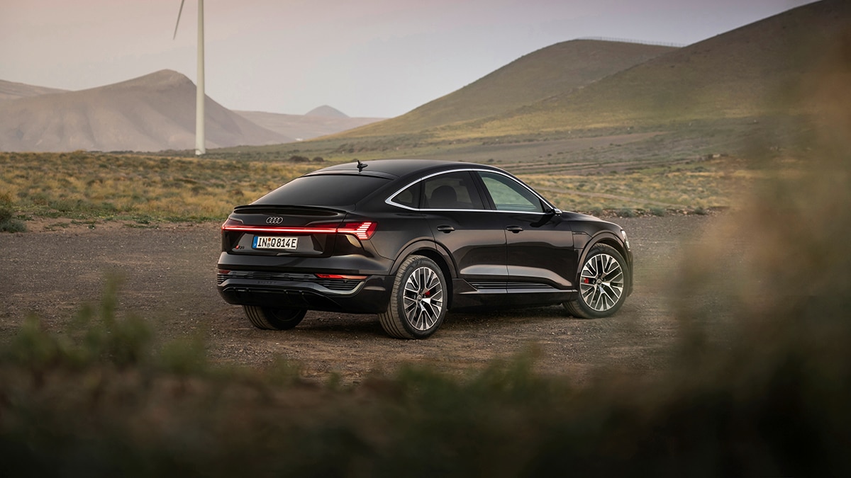 Audi Q8 Sportback e-tron Static photo, Colour: Madeira Brown metallic.