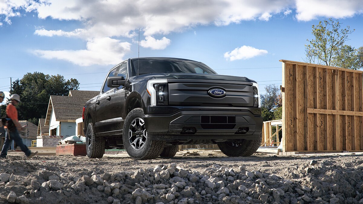 2023 Ford F-150 Lightning Pro in black