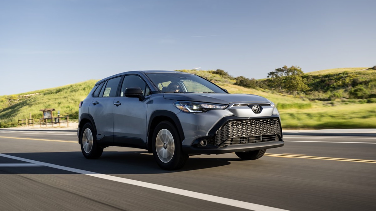 2023 Toyota Corolla Cross Hybrid S in silver