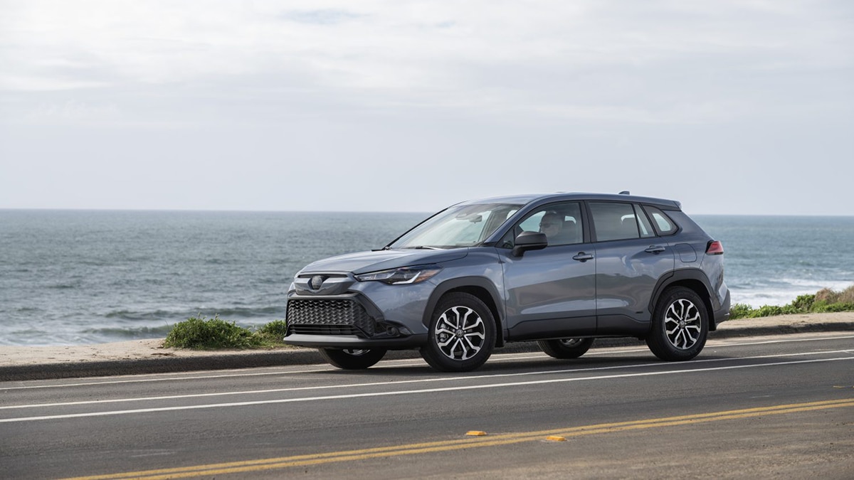 2023 Toyota Corolla Cross Hybrid S in silver