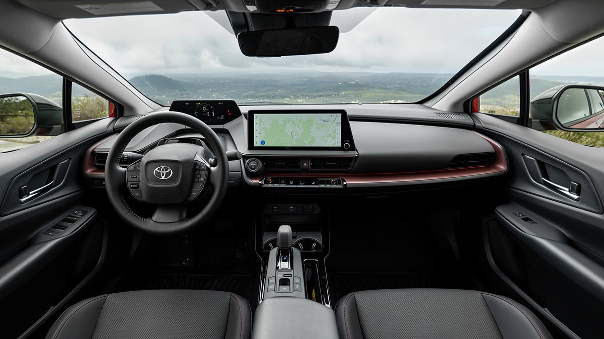 2023 Toyota Prius Prime interior.