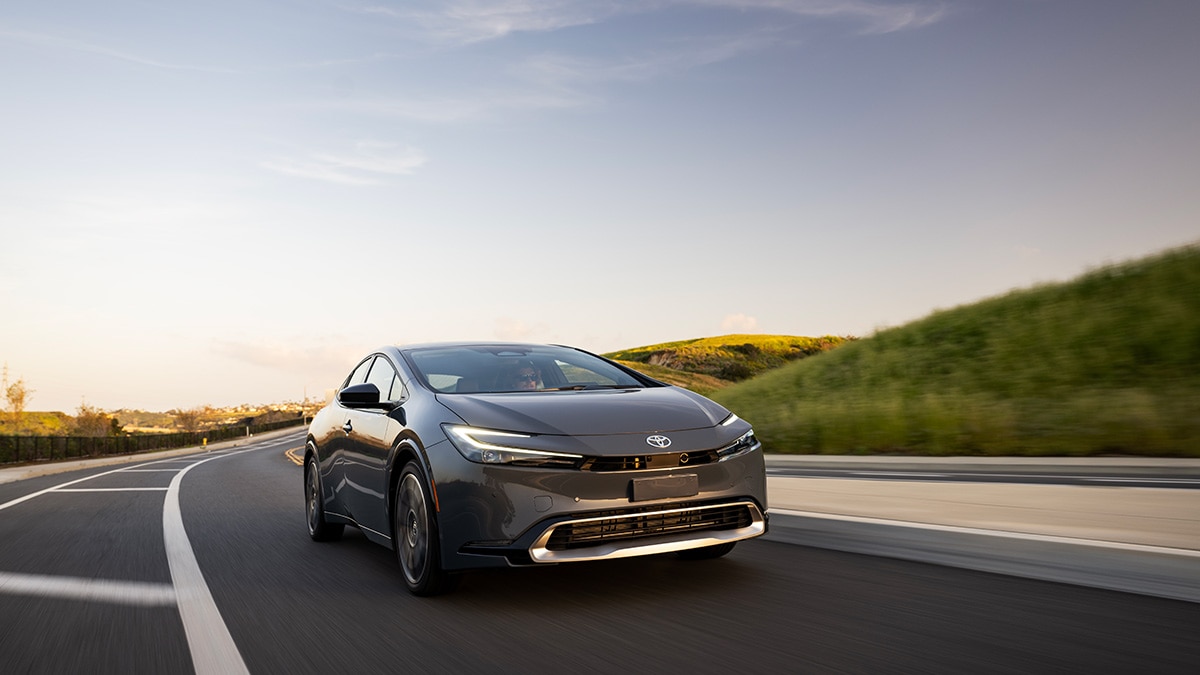 2023 Toyota Prius Prime in grey.