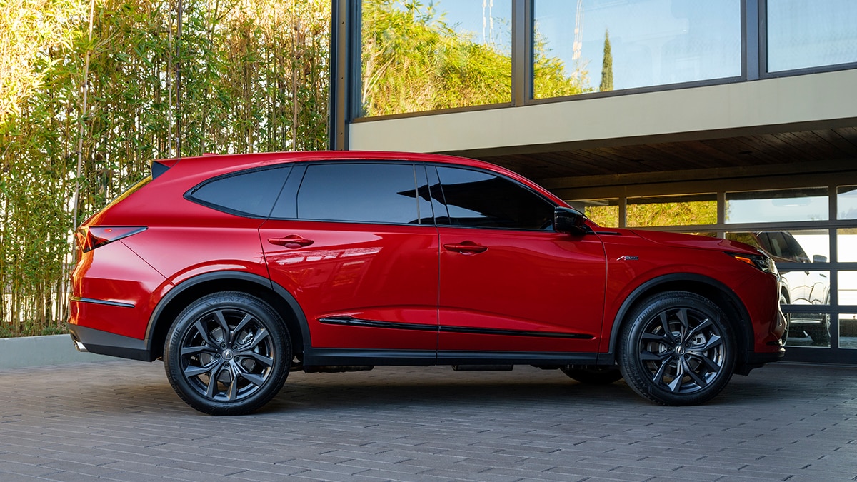 2022 MDX A-Spec in red.