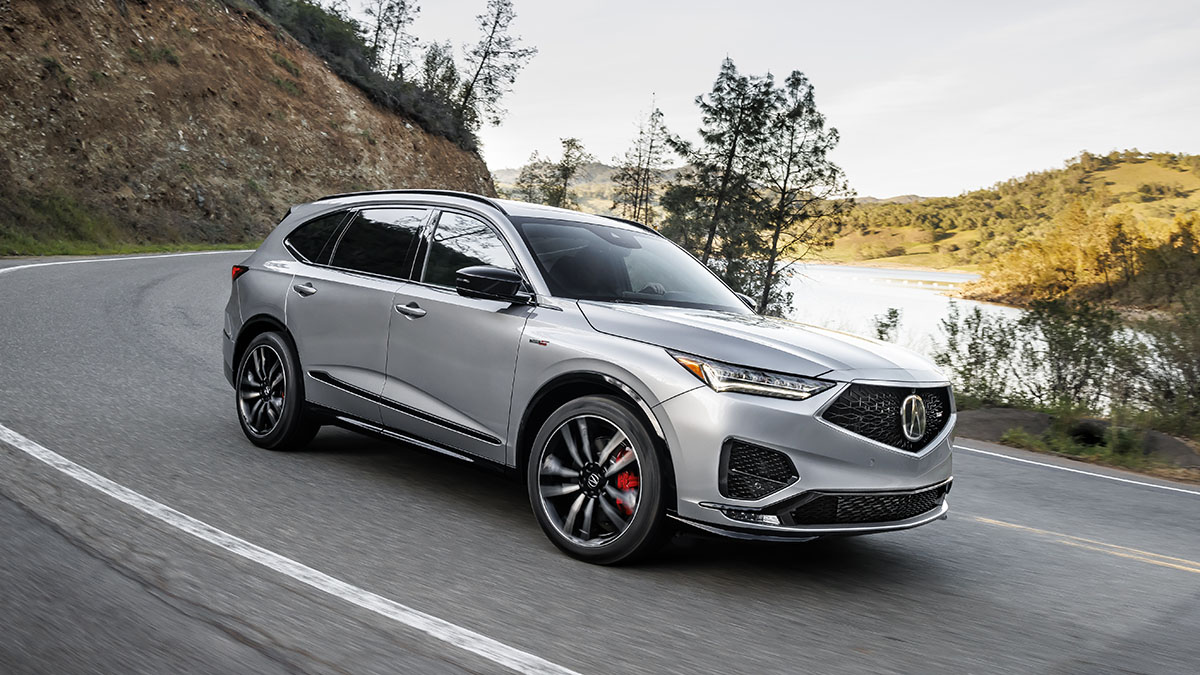 2024 Acura MDX Type S in gray.