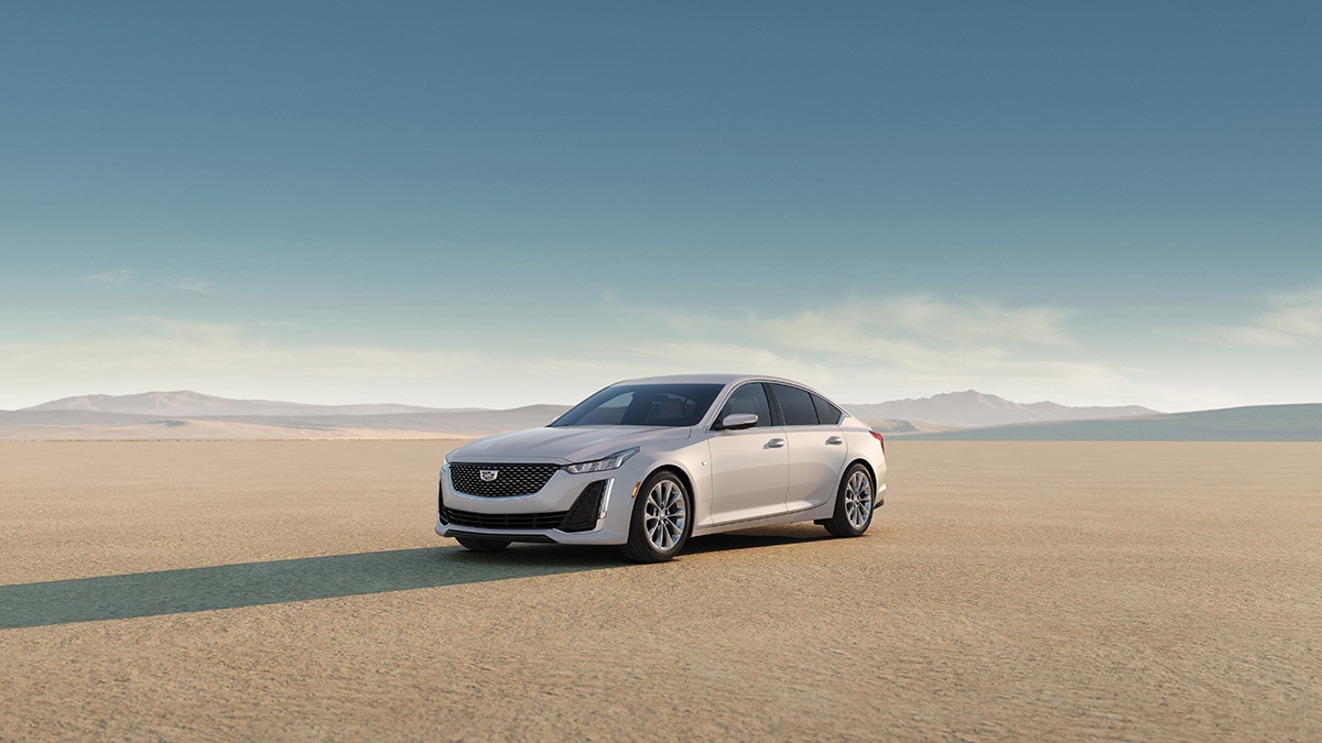 2024 Cadillac CT5 in a sand setting.