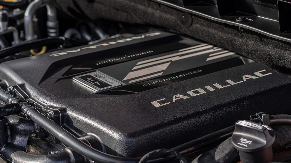 2024 Cadillac CT5 interior hood.