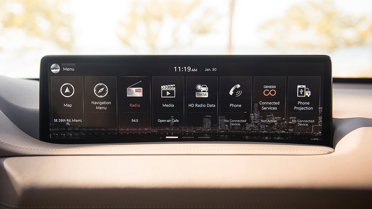 2024 Genesis GV80 interior.
