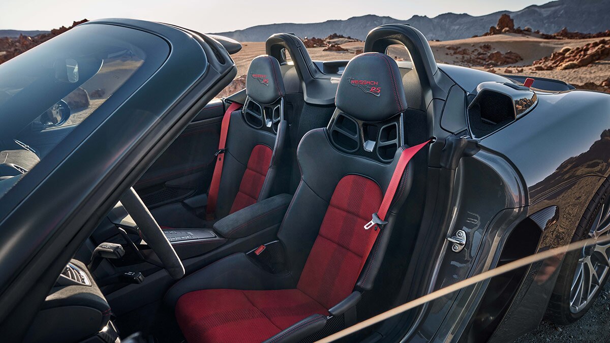 2024 Porsche 718 Spyder RS interior.