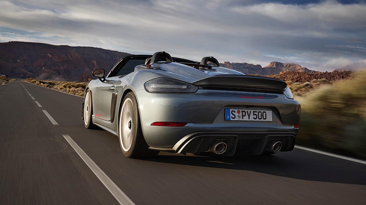 2024 Porsche 718 Spyder RS rear.