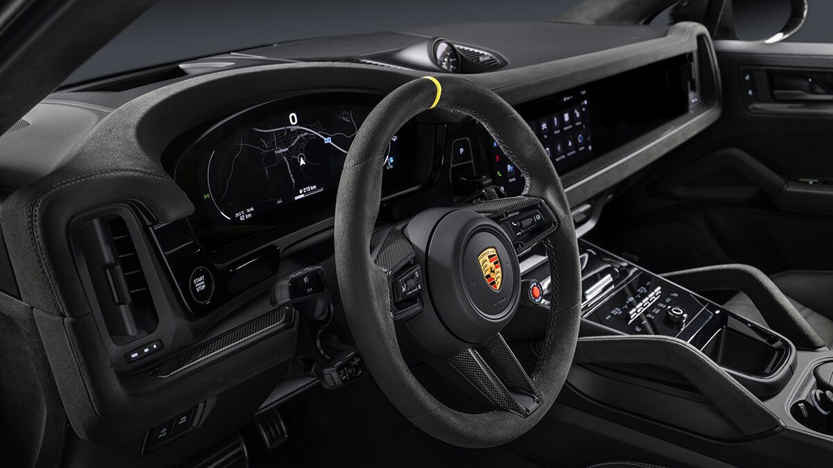 2024 Porsche Cayenne interior.