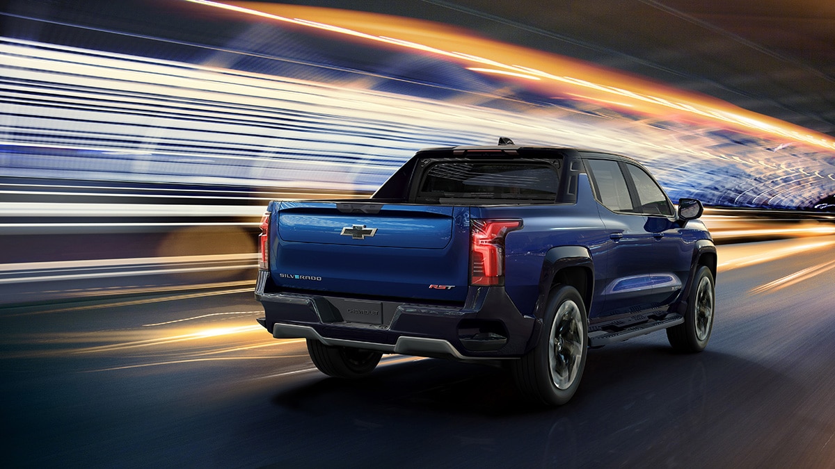 2024 Silverado EV RST in blue