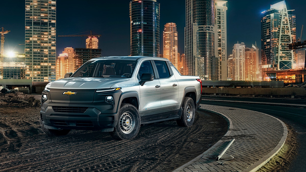 2024 Silverado EV WT in silver