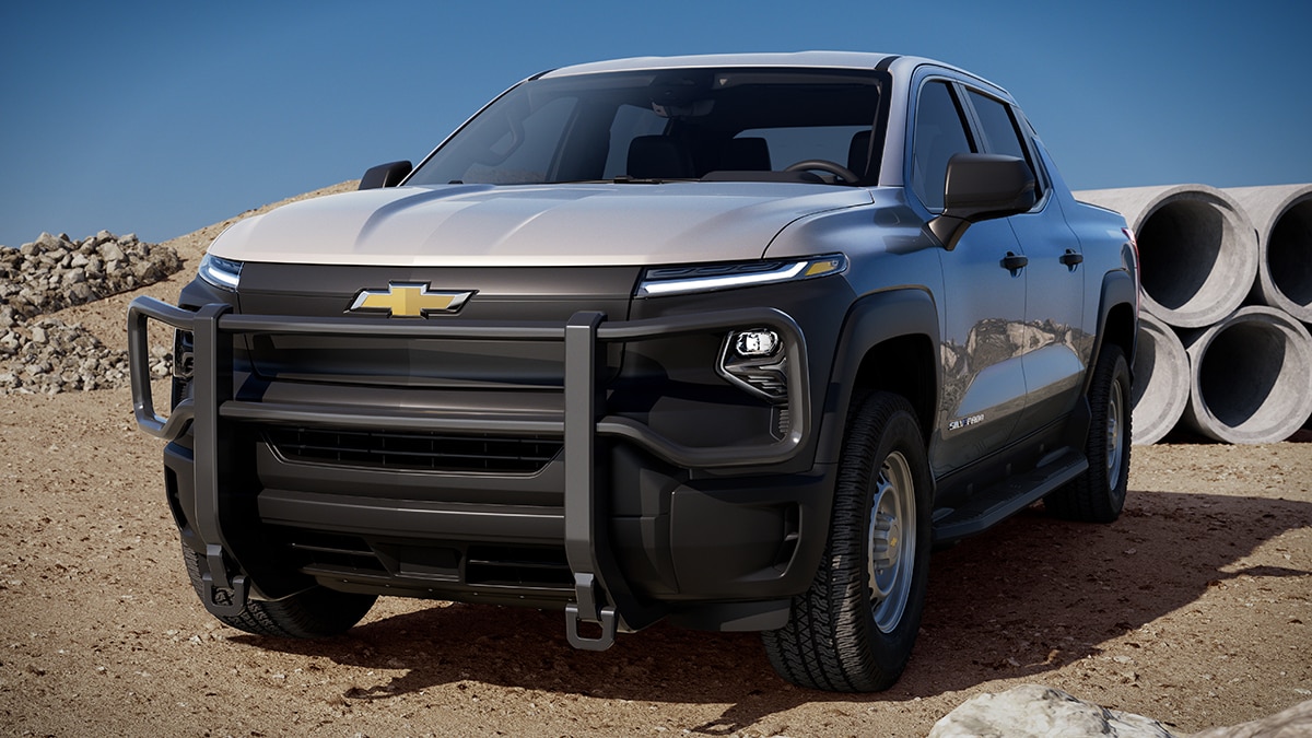 2024 Silverado EV WT in silver
