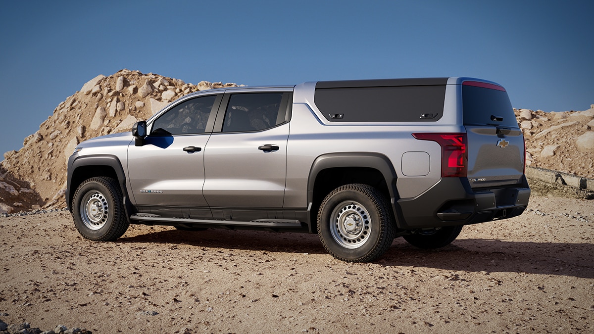 2024 Silverado EV WT in silver