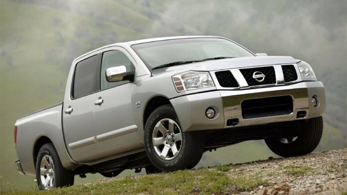 2004 Nissan Titan in grey.