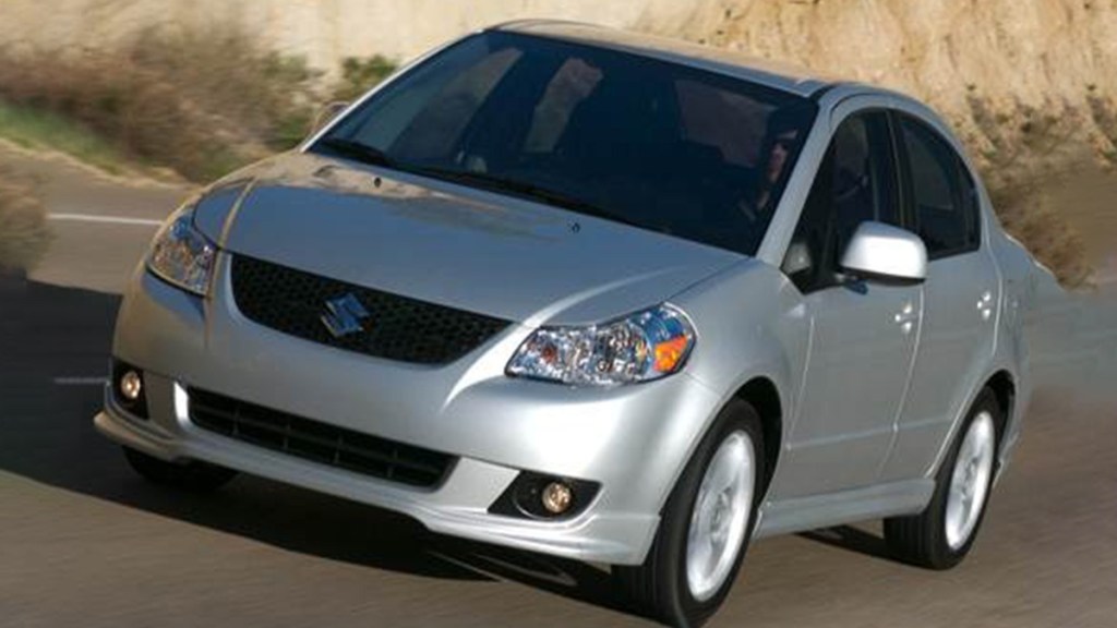2010 Suzuki SX4 in grey.